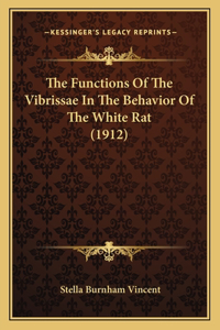 Functions Of The Vibrissae In The Behavior Of The White Rat (1912)