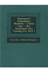 Shakspear's Schauspiele
