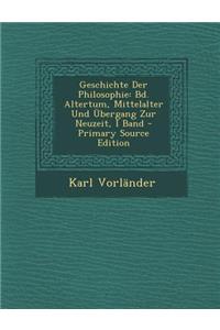 Geschichte Der Philosophie