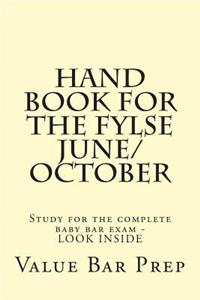 Hand Book for the Fylse June/October
