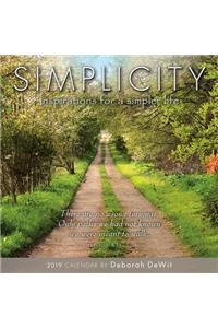 2019 Simplicity Inspiration for a Simpler Life Mini Calendar: By Sellers Publishing