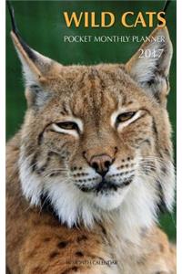 Wild Cats Pocket Monthly Planner 2017