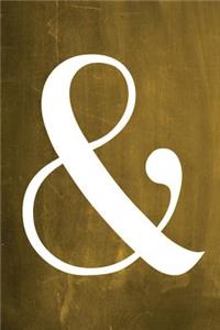Chalkboard Journal - Ampersand (Yellow)
