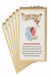 6-Pack Em & Friends Follow Your Heart Affirmators! Greeting Cards