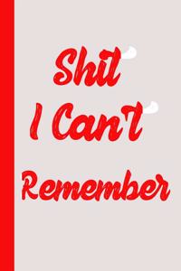 Shit I Can't Remember