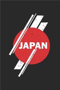 Japan Flag Notebook - Fan Journal Planner