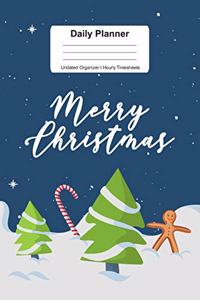 Daily Planner Undated Organizer I Hourly Timesheets