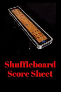 Shuffleboard Score Sheet