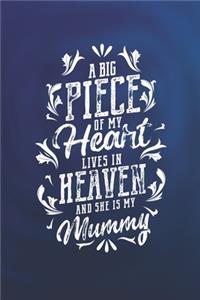A Big Piece Of My Heart Live In Heaven And She Is My Mummy