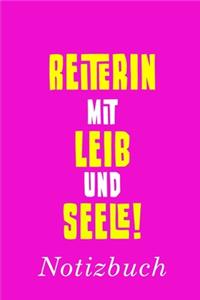 Reiterin Mit Leib Und Seele Notizbuch