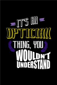 It's an optician thing, you wouldn't understand