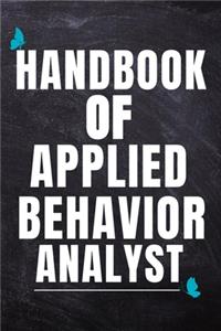 Handbook of Applied Behavior Analyst