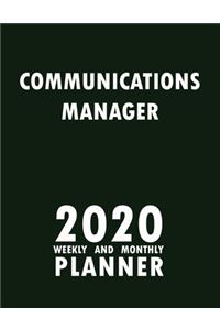 Communications Manager 2020 Weekly and Monthly Planner