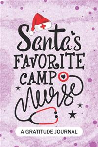 Santa's Favorite Camp Nurse - A Gratitude Journal