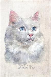 Turkish Van Cat Portrait Notebook