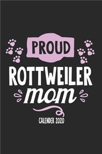 Proud Rottweiler Mom Calender 2020