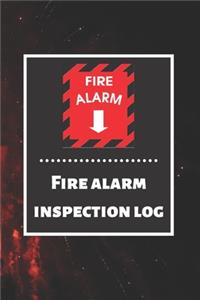 Fire alarm inspection log