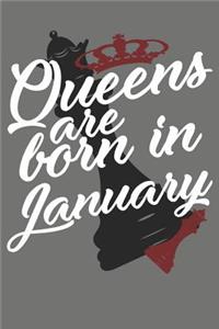 Queens Are Born in January - Birthday Month Journals