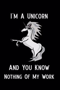 I'm a Unicorn, and You Know Nothing of My Work