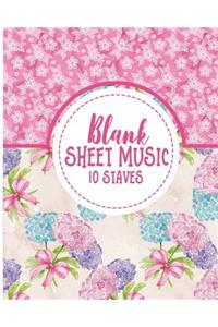 Blank Sheet Music - 10 Staves