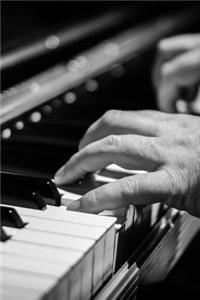 Playing the Piano Black and White Journal