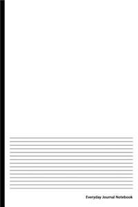Everyday Journal Notebook - Lined Paper (White Cover)