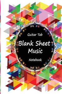 Guitar Tab Blank Sheet Music Notebook