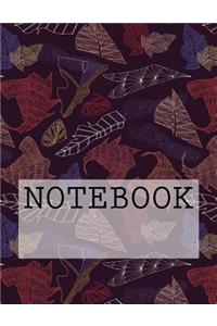 Notebook: Autumn Leaves in Purple, Lake District. Dotted (8.5 X 11): Dotted Paper Notebook: Autumn Leaves in Purple, Lake District. Dotted (8.5 X 11): Dotted Paper Notebook