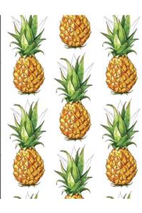 2017, 2018, 2019 Weekly Planner Calendar - 70 Week - Pineapple