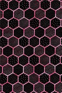 Journal Notebook Polka Dots and Hexagons Pattern 7