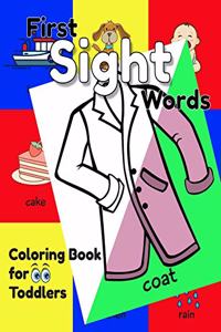 First Sight Words Coloring Book for Toddlers