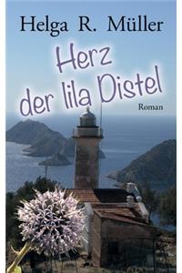 Herz der lila Distel