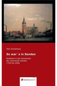 So War's in Senden