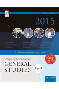 Unique Quintessence Of General Studies (Paper - 1) 2015