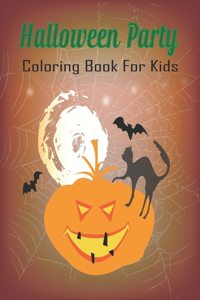 Halloween Party Coloring Book for Kids