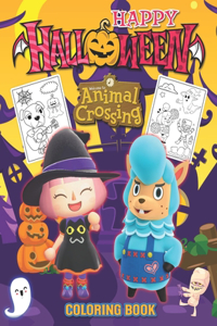 Animal Crossing Happy Halloween Coloring Book