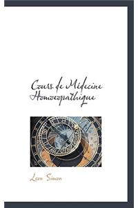 Cours de Medecine Homoeopathique