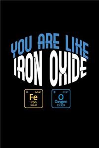 You are like iron oxide