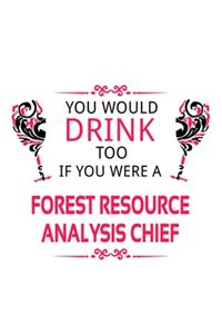 You Would Drink Too If You Were A Forest Resource Analysis Chief