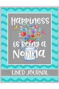 Happiness is being a Nonna Lined Journal