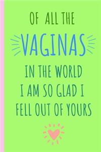 Of All the Vaginas in the World I Am So Glad I Fell Out of Yours