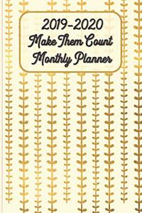 2019-2020 Make Them Count Monthly Planner