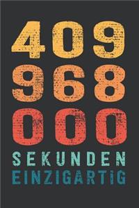 409 968 000 Sekunden Einzigartig