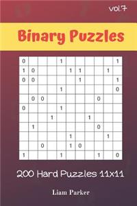 Binary Puzzles - 200 Hard Puzzles 11x11 vol.7