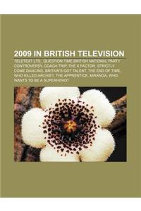 2009 in British Television