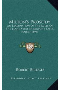 Milton's Prosody
