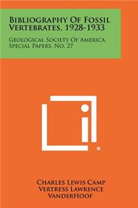 Bibliography of Fossil Vertebrates, 1928-1933