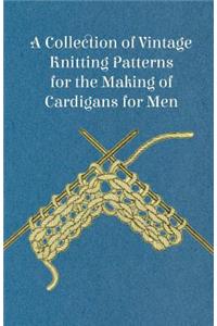 Collection of Vintage Knitting Patterns for the Making of Cardigans for Men