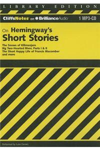 CliffsNotes on Hemingway's Short Stories