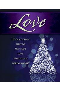 Love Tree Advent Bulletin, Large (Pkg of 50)